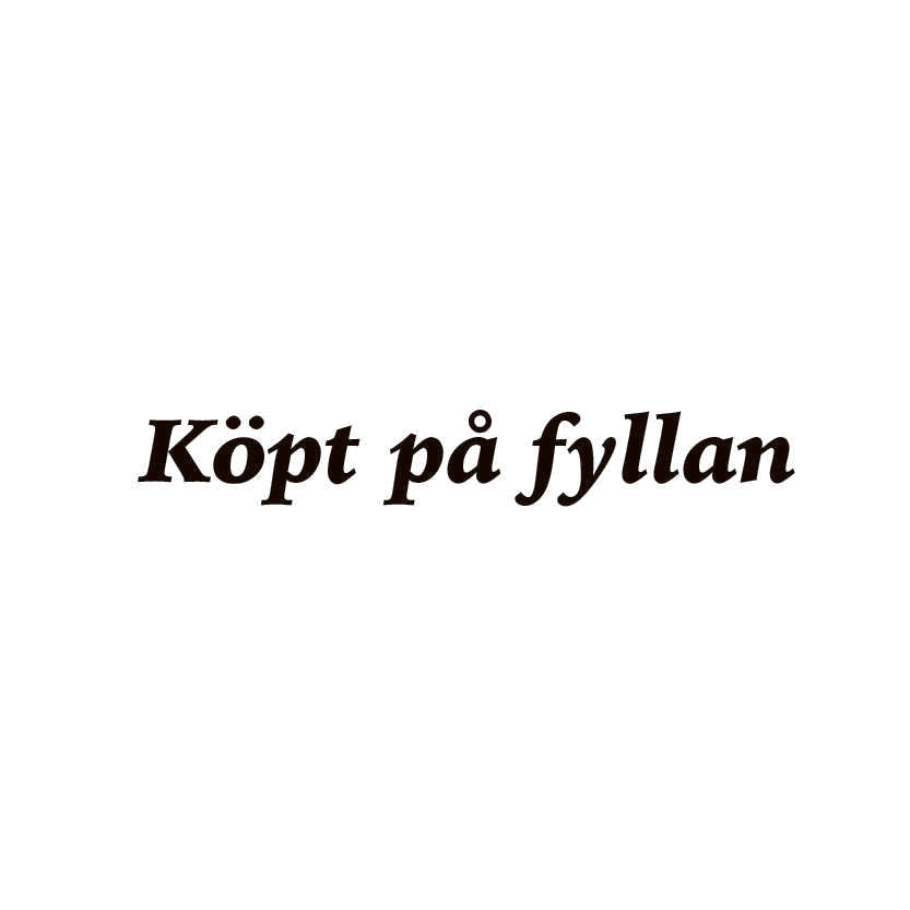 köpt på