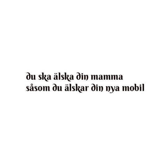 du ska älska