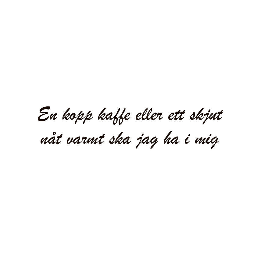en kopp kaffe