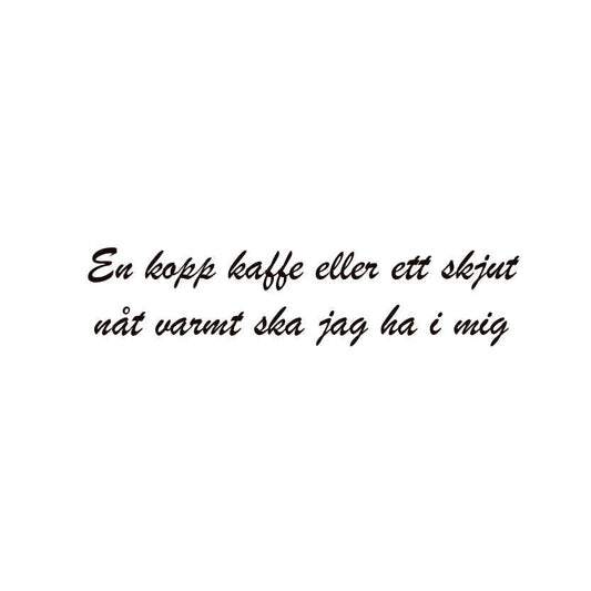 en kopp kaffe