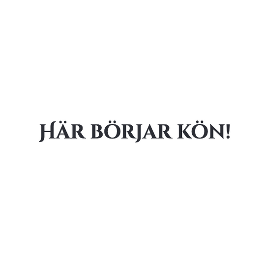 här börjar kön
