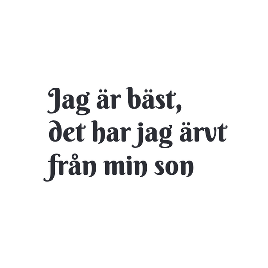 jag är bäst son